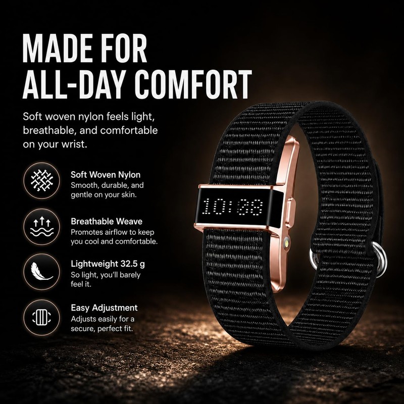 BARMI Rose Gold Fitness Tracker with Sleep Tracking, Heart Rate