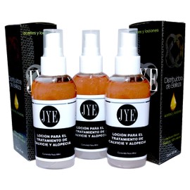 Locion Auxiliar en el tratamiento de crecimiento de cabello Set de 3 frascos. Tratamiento natural contra la calvicie.