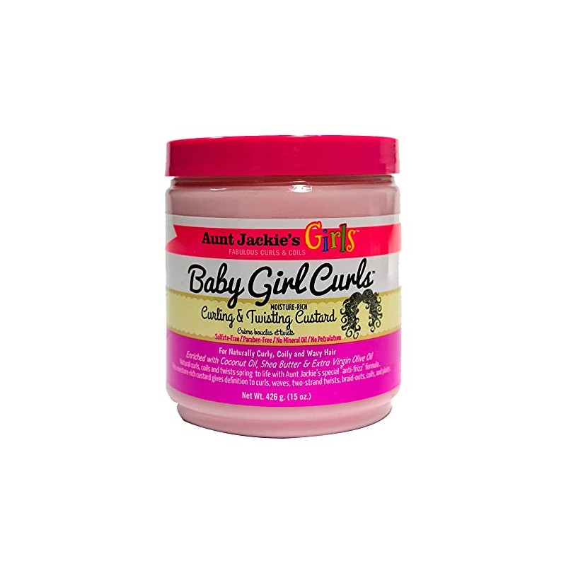 Aunt Jackies Baby Girl Curls Curling and Twisting Custard 15oz
