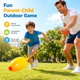 2-Player Shuttle Ball Game for Active Family Play – Pull-and-Slide Coordination Toy for Indoor, Outdoor and Party Fun