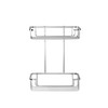Croydex QM390541 Stainless Steel Two Tier Cosmetic Basket Shower Caddy,
