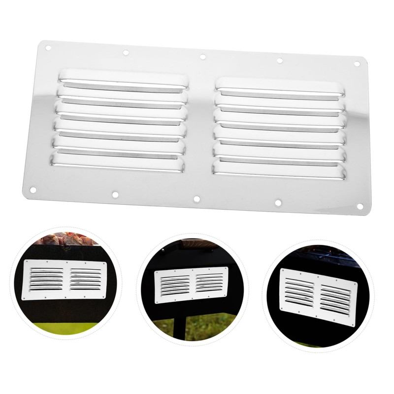 BESPORTBLE Sturdy Stainless Steel Louver Vent Grill Vent Cover for