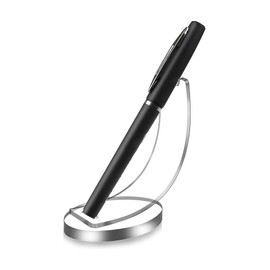 ZhangyiHot 1Pc Transparent Vertical Acrylic Pen Holder Pencil Display Stand Fountain Pen Ballpoint Pen Display Rack Single Display Holder for Makeup Brushes