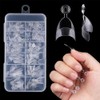 Almond Gel Nail Tips, False Nails, Almond Shape