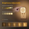 YUNLEX 2 Pack Plug in Night Light with Motion Sensor