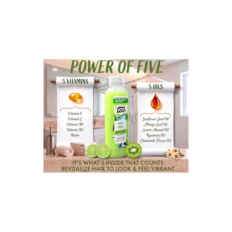 Herbal Escapes Kiwi Lime Squeeze acondicionador por Alberto Vo5, 15