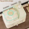 Makeup Organizer with Drawers and 360° Rotating Brush Holder,make up
