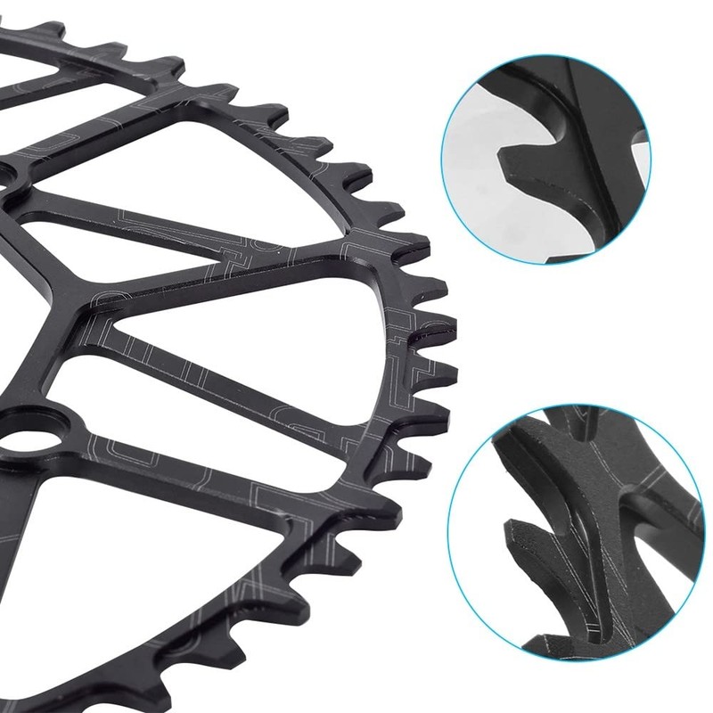 MiOYOOW 50/52/54/56/58T Bicycle Chain-Ring, Ultra-Light Narrow Wide Single Chain-Ring for