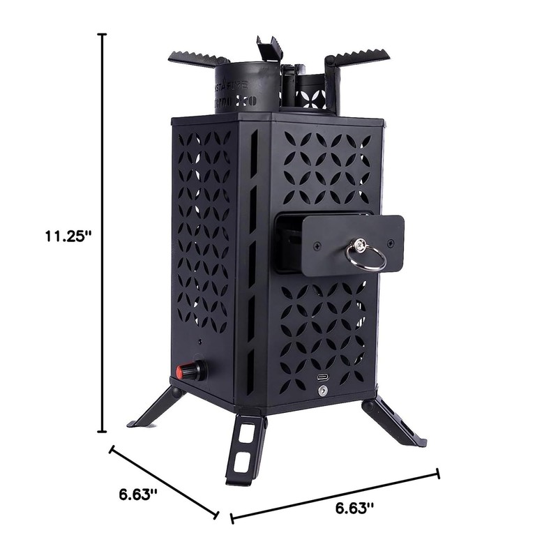 InstaFire Inferno Pro Outdoor Biomass Stove, Reaches 1,200 Degrees Fahrenheit,