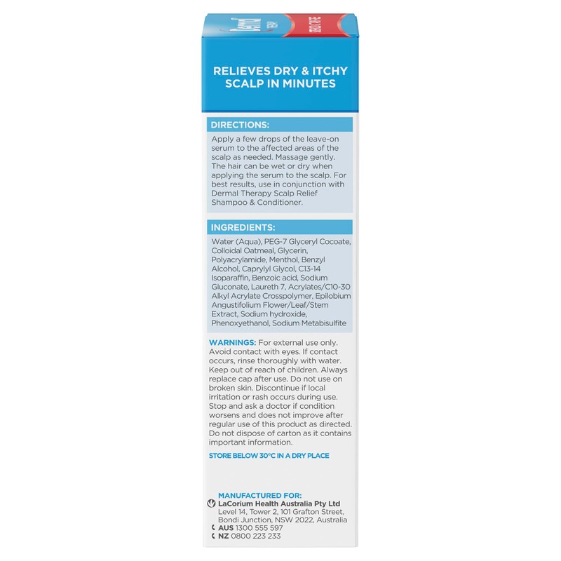 Dermal Therapy Scalp Relief Serum | Moisturises, Soothes and Provides