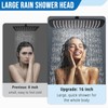 G-Promise All Metal 16 Inch Rain Shower Head with Adjustable