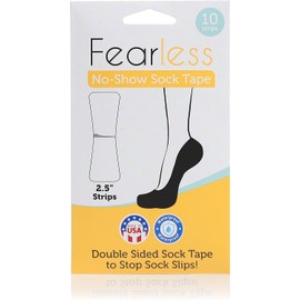 Fearless Tape Combo - Tiras y puntos de doble cara (paquete de 10) Kit de variedad de ropa de cinta corporal Tiras adhesivas invisibles de sujeción fuerte + puntos transparentes