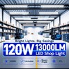hykolity 4FT 120W LED Shop Light Linkable, 13000lm(400w Equivalent), 5000K