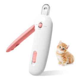 LUPAPA Cat Nail Clippers with Nail File, Adjustable Aperture Cat Nail Trimmer for Pets Claw Care Pet Grooming