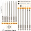 Hakkin Torx Bit Set 13Pcs 100mm Long Torx Phillips Slotted