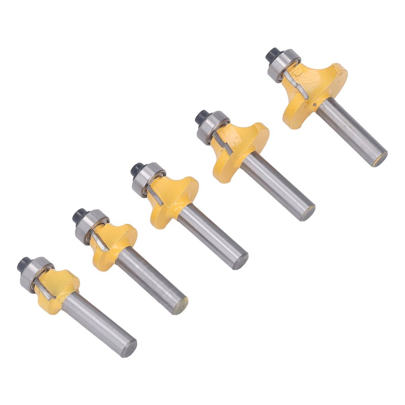 5 Pcs Round Over Router Bit 8mm Shank Carbide Corner