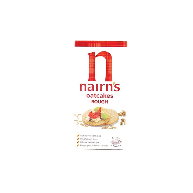 Nairns | Oatcakes - Traditional Rough | 8 x 291g