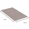 TATAY Bath Mat, Non-slip, PVC with Suction Cups, Resistant to