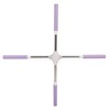 Yoga Pranayama Stick Purple Stainless Steel Correct Hunchback Open Shoulder