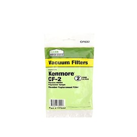 Clean Obsessed Replacement Filter Designed To Fit Kenmore CF-2 Canister Vacuum Motor Filter 86884 (Two Filters Per Package)