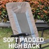 TIMBER RIDGE Foldable Padded Rocking Chair for Outdoor, High Back