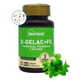 Biomiral D Gelac  Fs Prebióticos Y Clorofila 30 Caps
