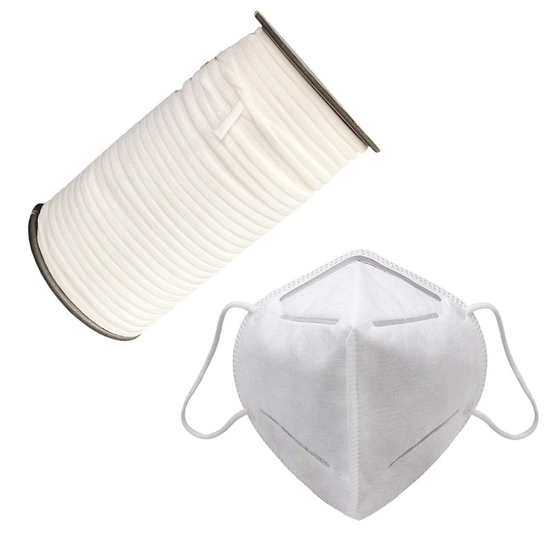 WedDecor Flat Mask Elastic Cord, Elastic String Stretchy Strap Cord