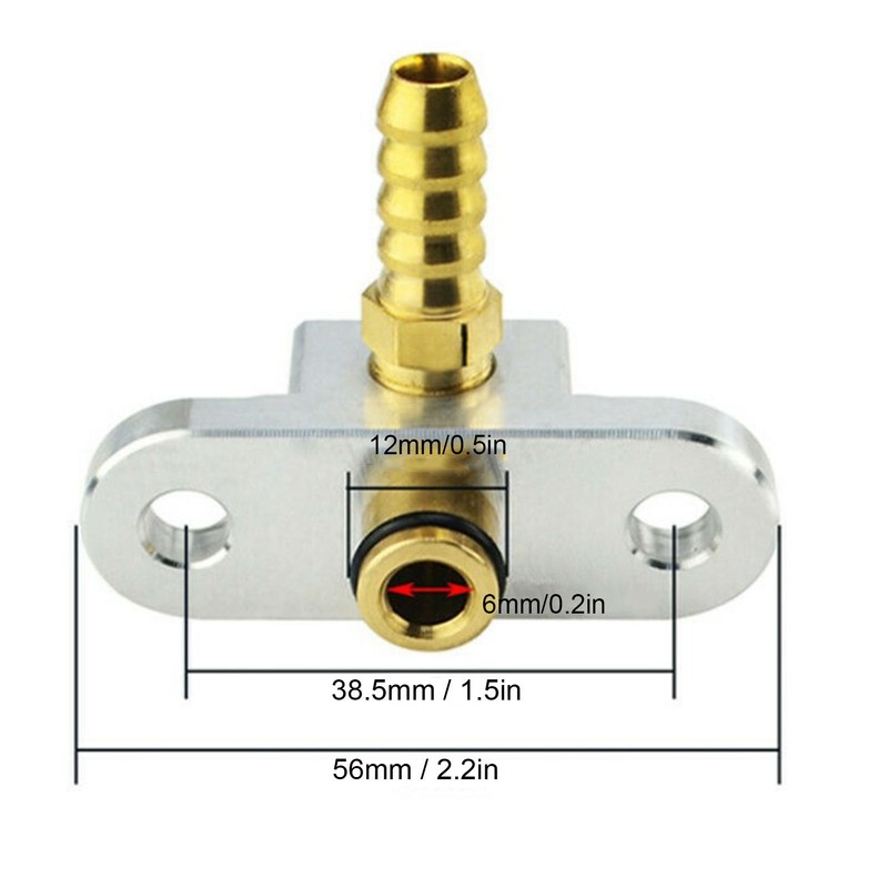 Fuel Rail Adapter Fuel Pressure Regulator Fitting Replacement Fit for
