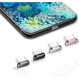 Anti-dust plug, pack of 4 USB C dust plug, type C dust cover, increase the life of your smartphone, effective against sand, dust, dirt, lint and oxidation.