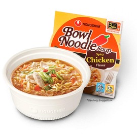 Nongshim Bowl Noodle Soup, Spicy Chicken, 3.03 Ounce