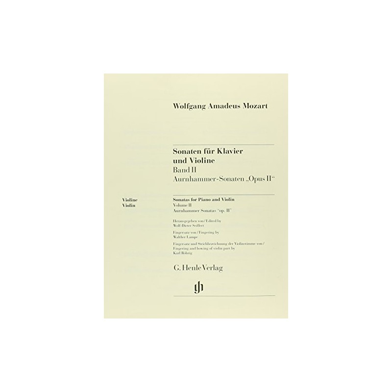 Sonatas For Piano And Violin Volume II