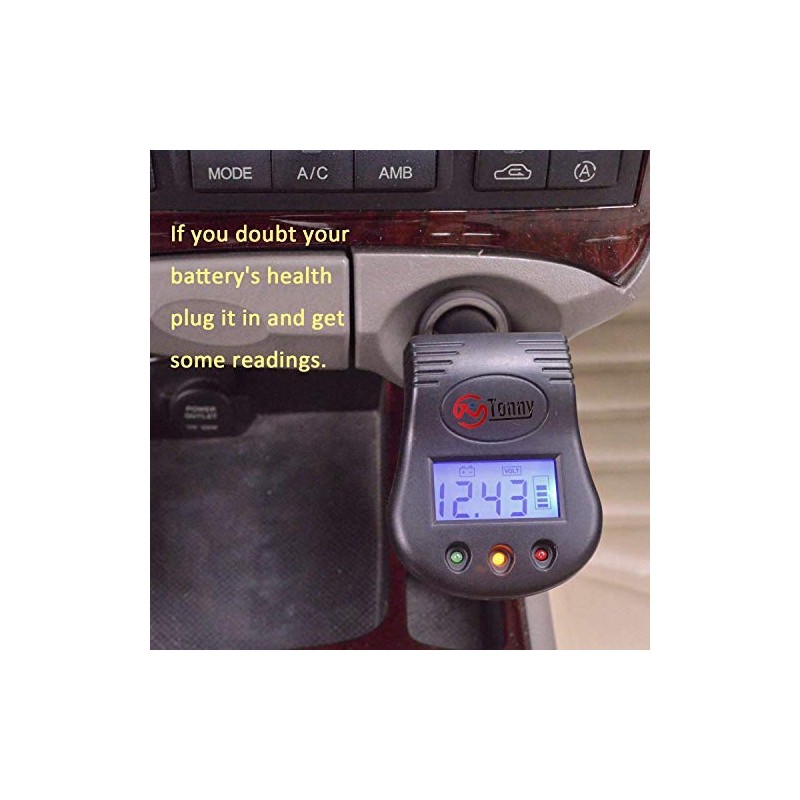 12V Plug in Car Battery and Charging System Tester, Test