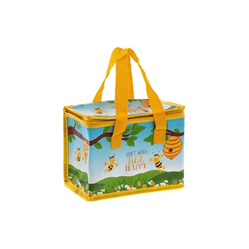 Lesser & Pavey Bee Happy Lunch Bag, muli-Colour, 22 x