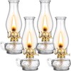 Cywinfow Lantern Kerosene Lamp Vintage Kerosene Lamp L392G (Green-Gold)
