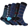 Calcetines de vestir para hombre, calcetines divertidos y coloridos de