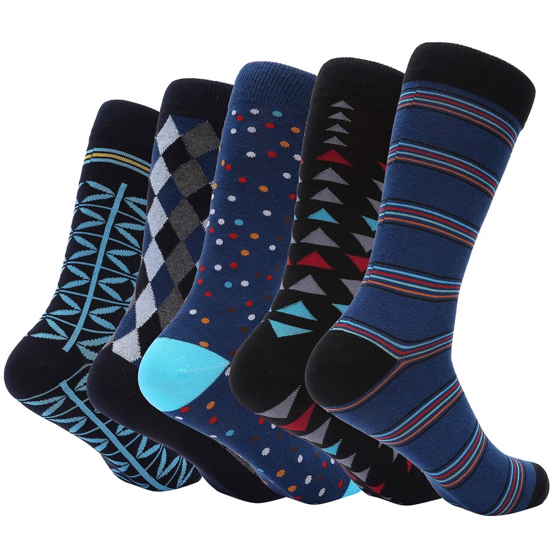 Calcetines de vestir para hombre, calcetines divertidos y coloridos de