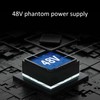 2 Channels Audio Mixer USB 48V Phantom Power Compact Sound