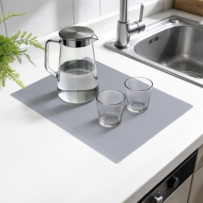 Silicone Refrigerator Shelf Liners Non Slip Fridge Drawer Mats Waterproof