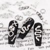 editTime 3D Metal Punk Nail Charms Jewels Kit, 300pcs Alloy