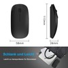 QYFP Bluetooth Maus, Wiederaufladbare Leichte Kabellose Maus Kompatibel mit MacBook
