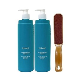 Ozek Silk Body Peeling Premium 500ml x 2 + Foot Buffer / 오제끄 실크 바디 필링 프리미엄 500ml 2개+풋버퍼