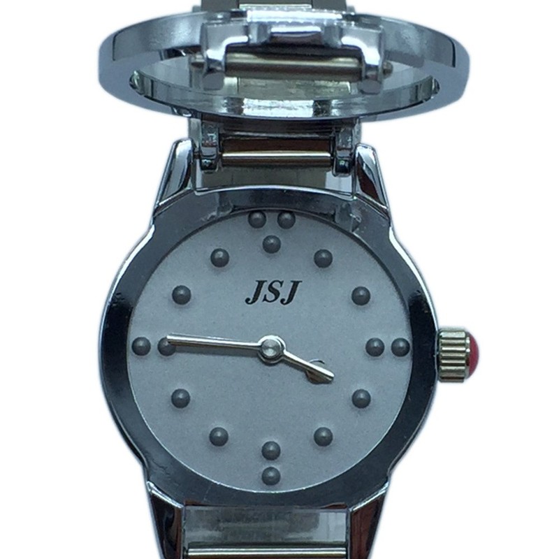 Tactile Braille Watch for Blind People or The Elderly Grey
