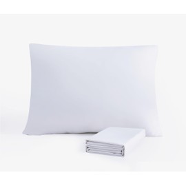 Arianaut White Pillow Cases Set of 2 Brushed Microfiber Soft Cooling Pillow Cases Queen Size Set of 2 Light Weight Hypoallergenic Pillow Cases with Envelope Closure 20x30 Inches White