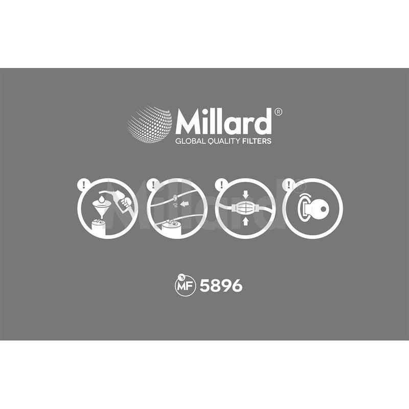 Millard Filters Millard MF5896 Car Fuel Filter 197x87x8x8 mm Global