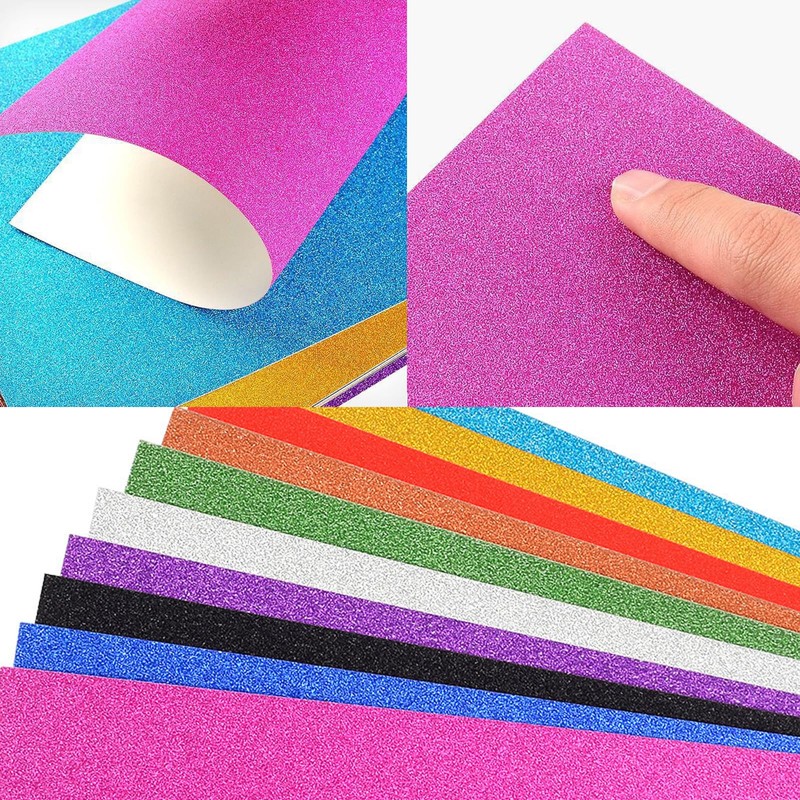 10 Pcs A4 Glitter Card Sheets Glitter Paper Glitter Cardstock