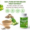 Bitter Melon Capsules| 150 Vegan Capsules| 150 Days Supply| 10,000mg