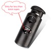 Double Hole Cord Locks End Plastic Spring Stop Toggle Stopper