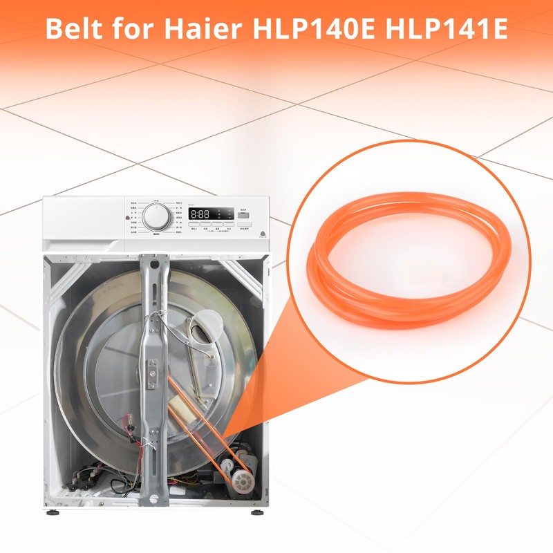 Seamless Portable Dryer Blower Fan Belt Replacement for Haier HLP140E