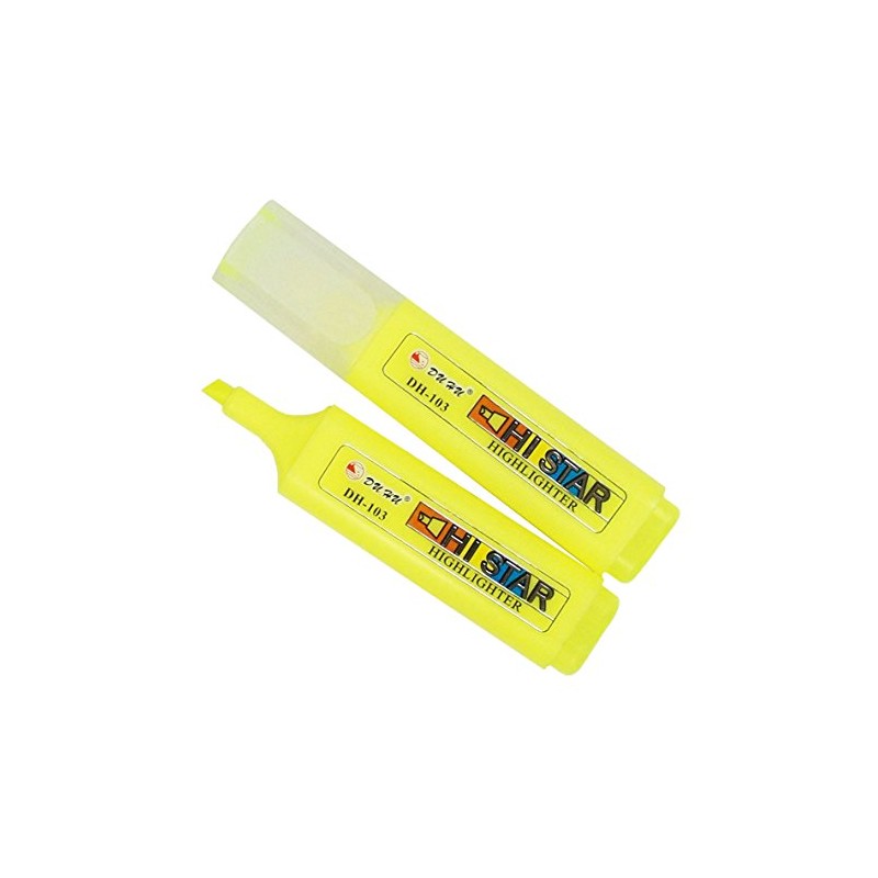 Neon Yellow DH-103 Pack of 12 Non Toxic Chisel Tip
