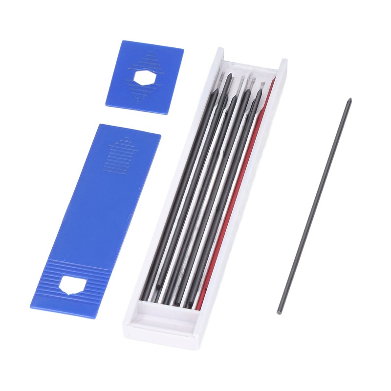 16Pcs Mechanical Carpenter Pencils Kit Scribe Pencil with Center Punch